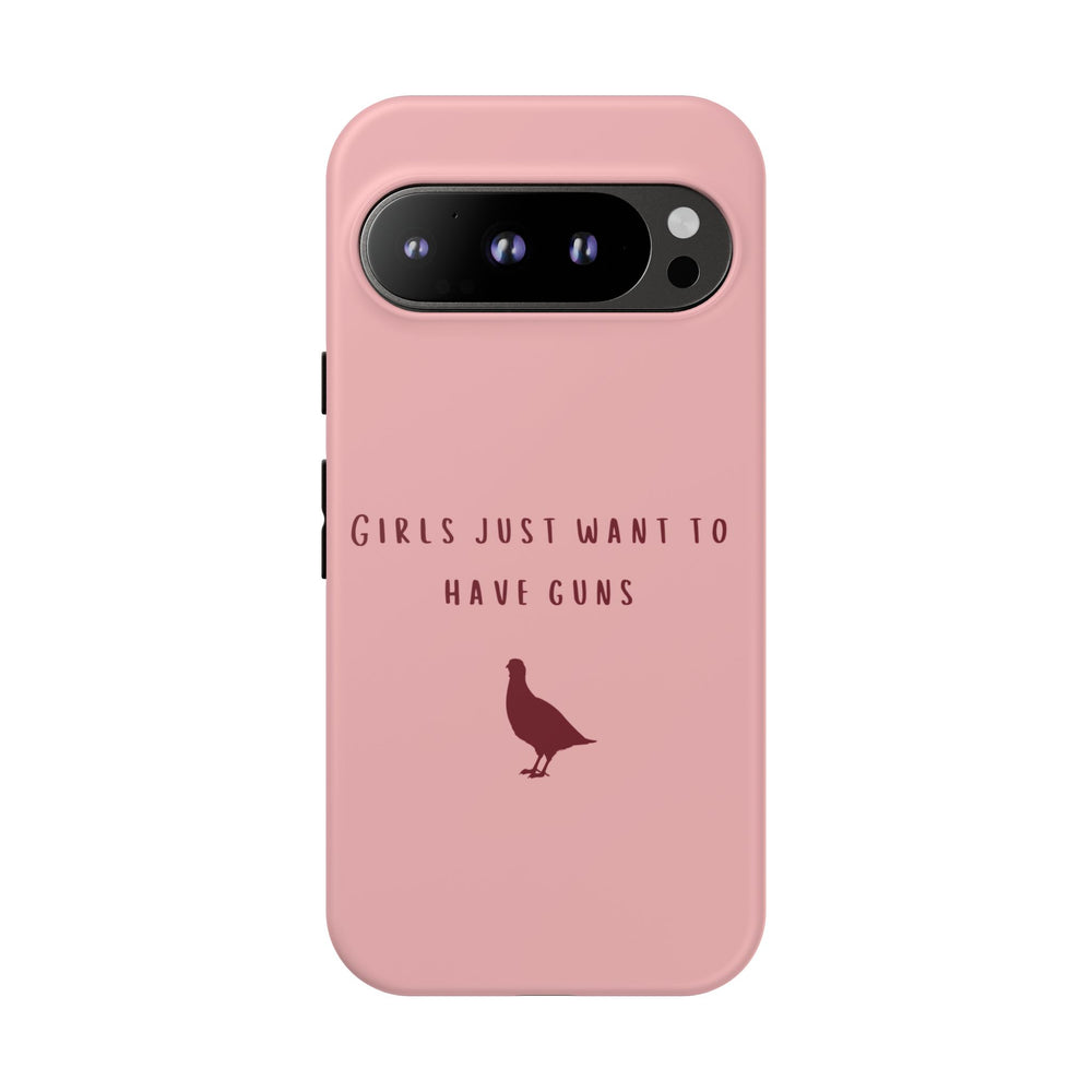 Pink & Burgundy 'Girls Just Want To Have Guns' Case (Partridge)