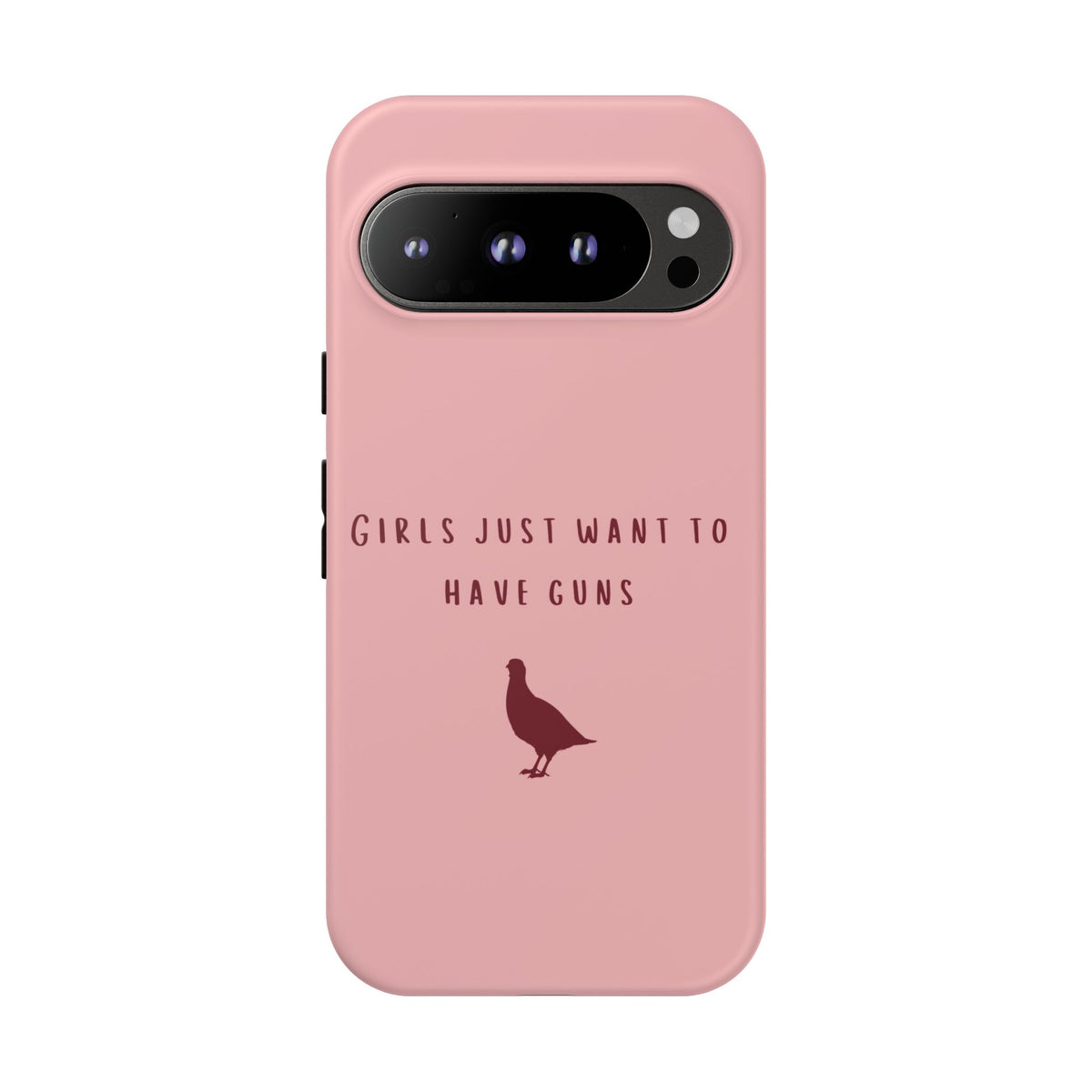 Pink & Burgundy 'Girls Just Want To Have Guns' Case (Partridge)