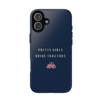 Navy & Pink 'Pretty Girls Drive Tractors' Case