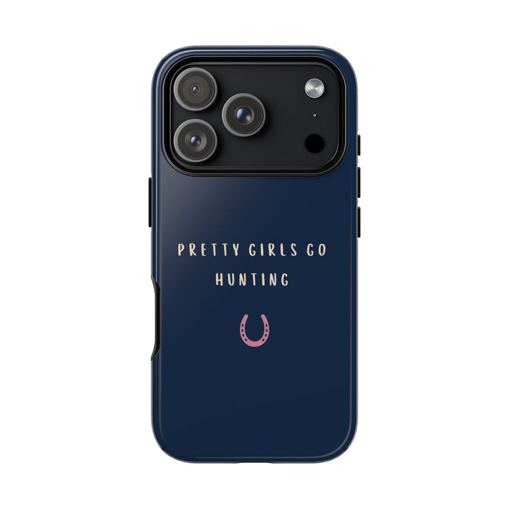 Copy of Navy & Pink 'Pretty Girls Go Hunting' (Horse Shoe)