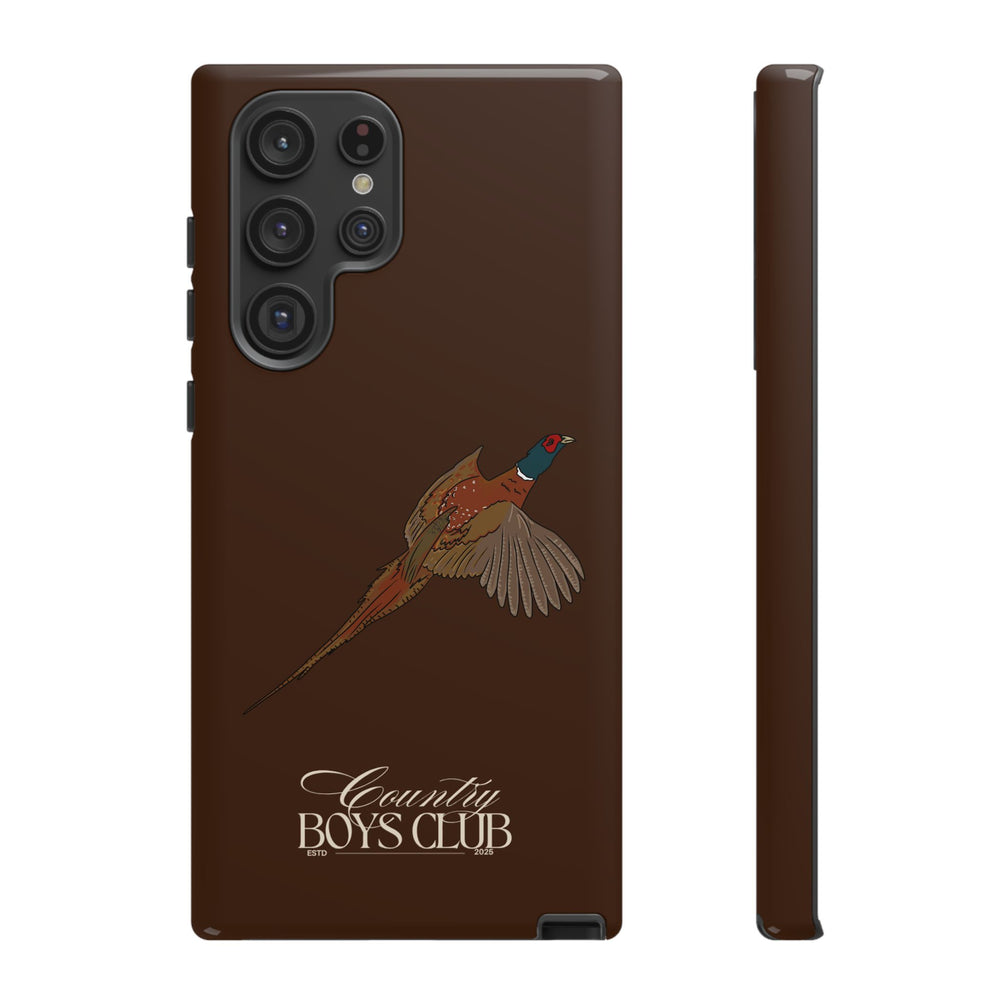 Chestnut Brown 'Country Boys Club Pheasant' Case  | CBC x Country Cases