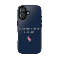 Navy & Pink 'Girls Just Want To Have Guns' Case (Partridge)