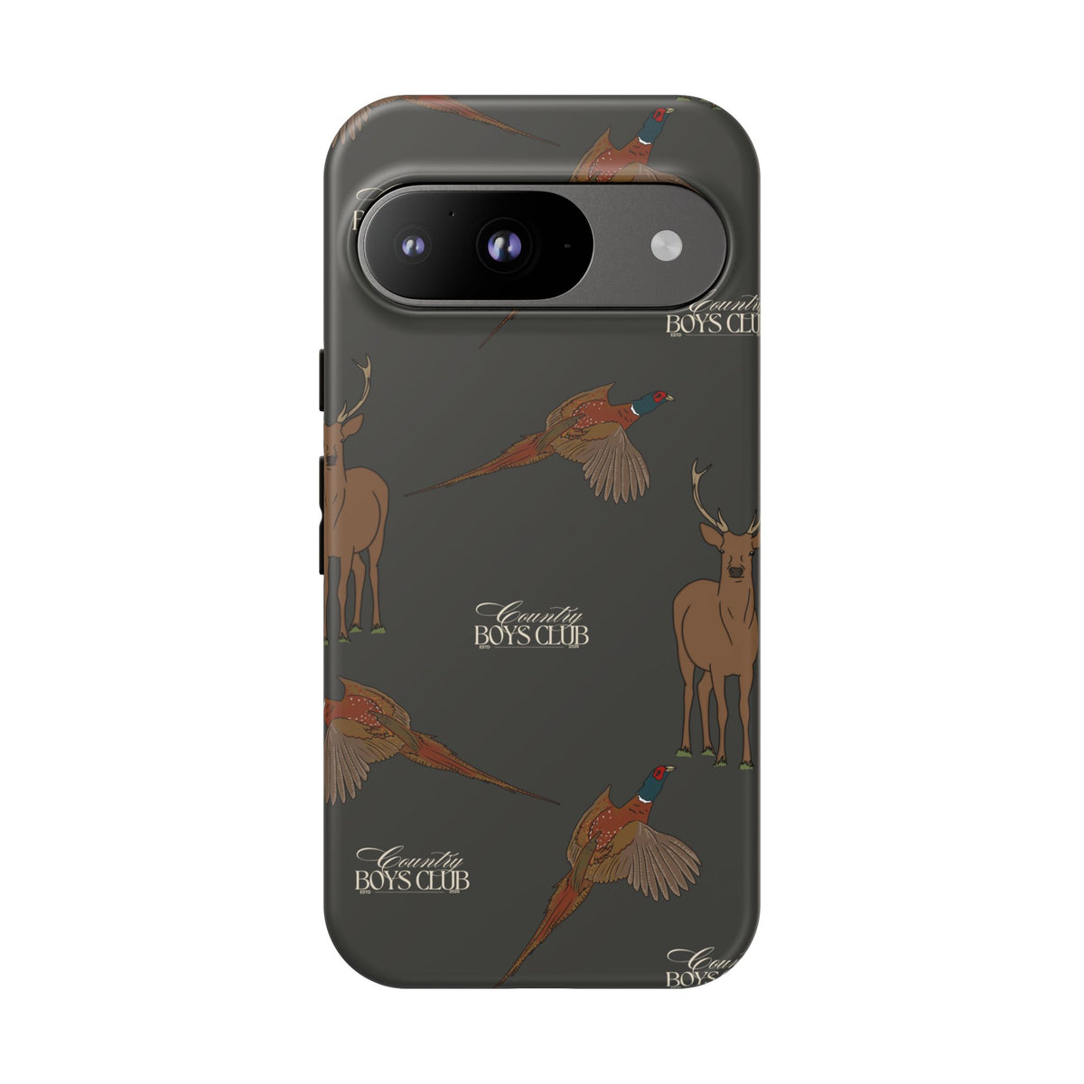 Charcoal 'Boys Stags & Pheasants' Case  | CBC x Country Cases