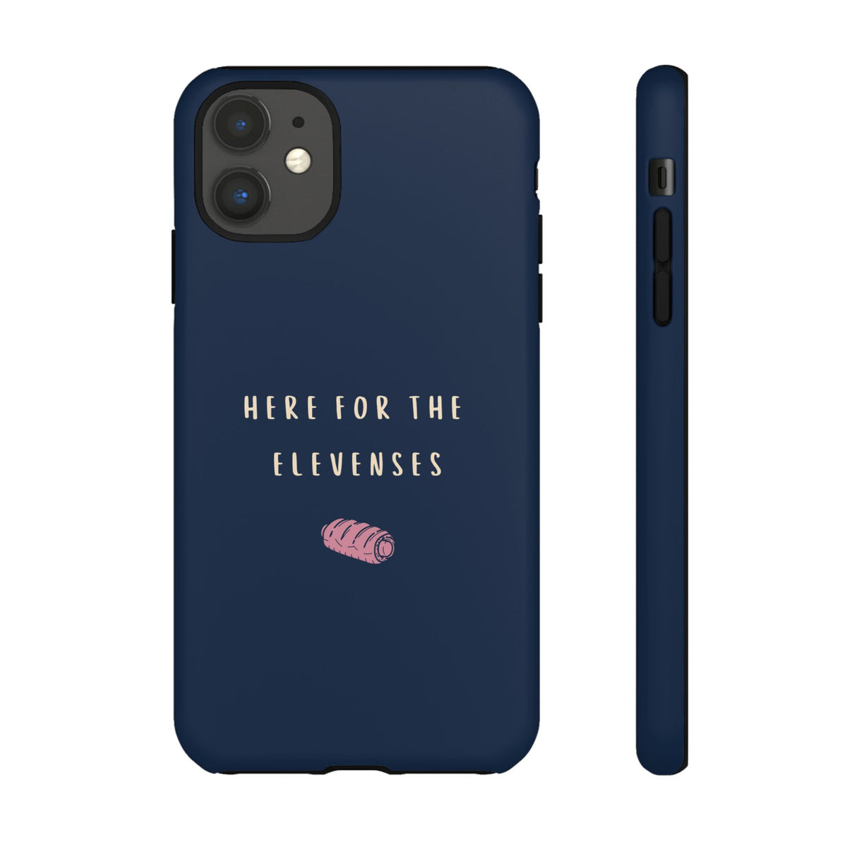 Navy & Pink 'Here for the Elevenses' Case