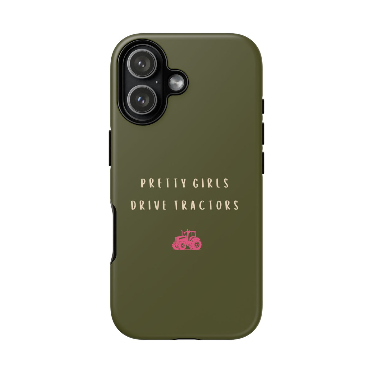 Green & Pink Pretty Girls Drive Tractors Case