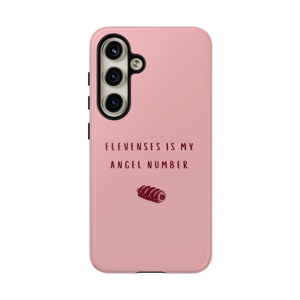 Pink & Burgundy 'Elevenses Is My Angel Number' Case