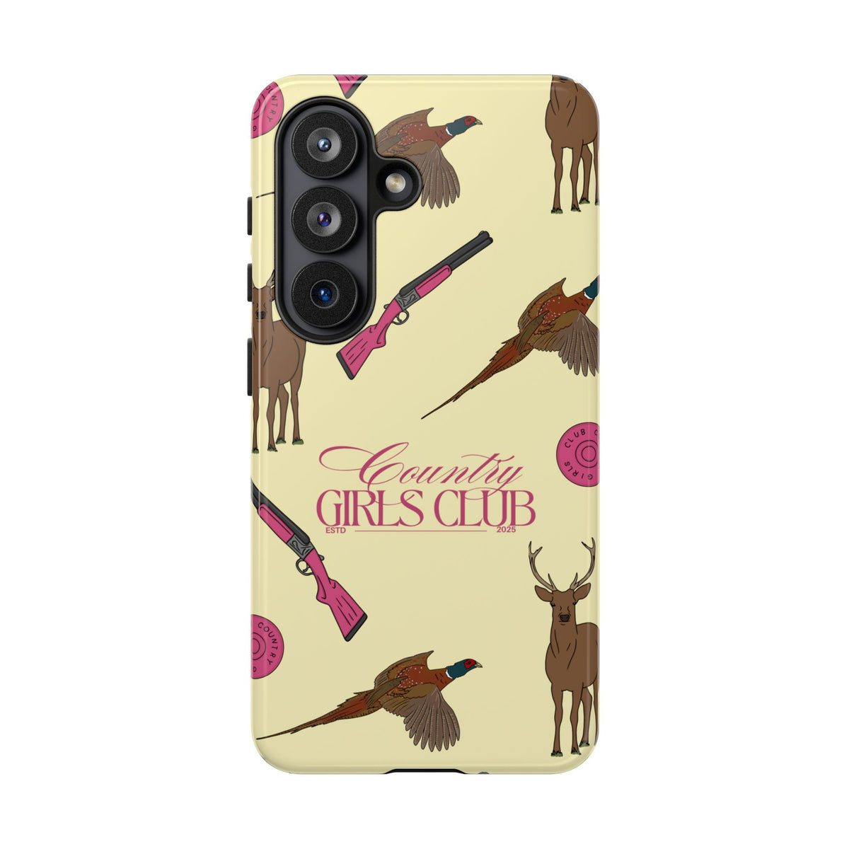 Butter Yellow 'Girls Love Guns' Case  | CGC x Country Cases
