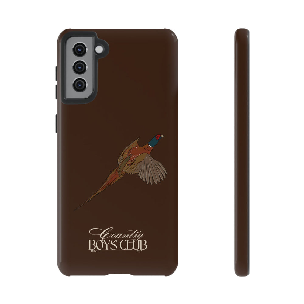 Chestnut Brown 'Country Boys Club Pheasant' Case  | CBC x Country Cases
