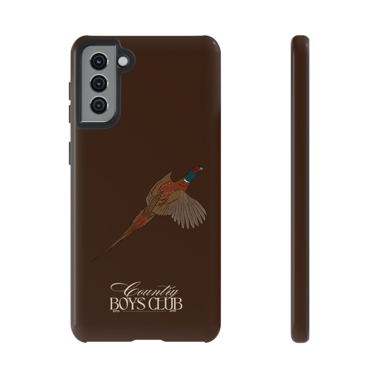 Chestnut Brown 'Country Boys Club Pheasant' Case  | CBC x Country Cases