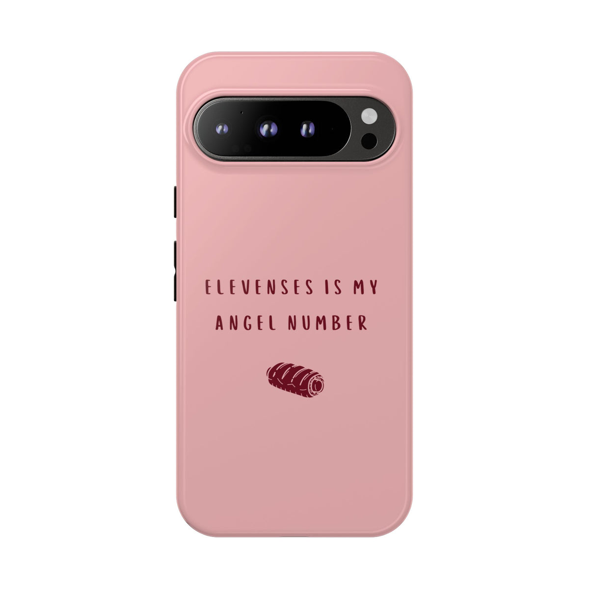 Pink & Burgundy 'Elevenses Is My Angel Number' Case