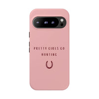 Pink & Burgundy 'Pretty Girls Go Hunting' (Horse Shoe)