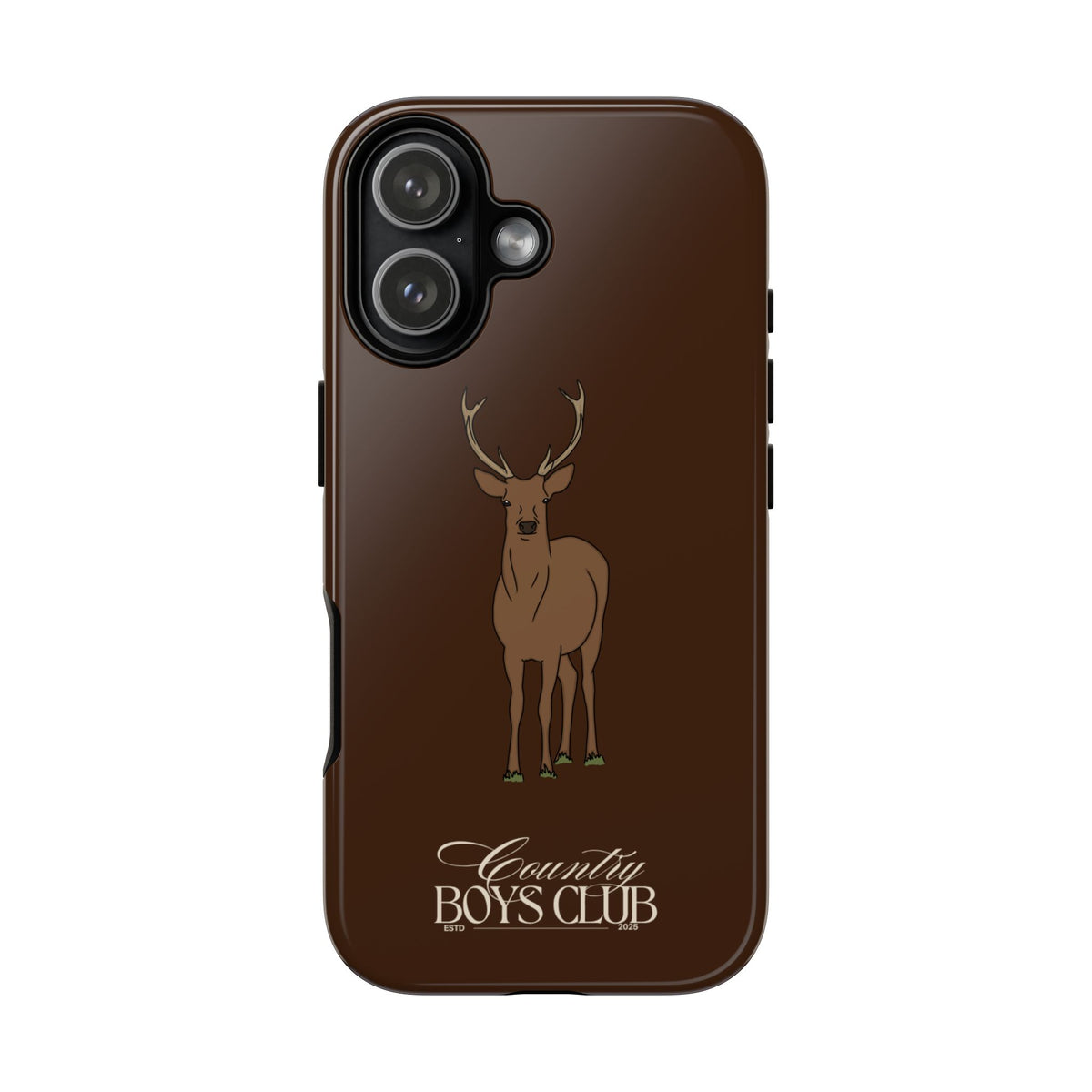 Chestnut Brown 'Country Boys Club Deer' Case  | CBC x Country Cases