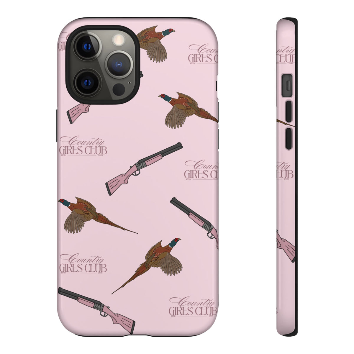 Pink 'Girls Pheasants & Shotguns' Case  | CGC x Country Cases