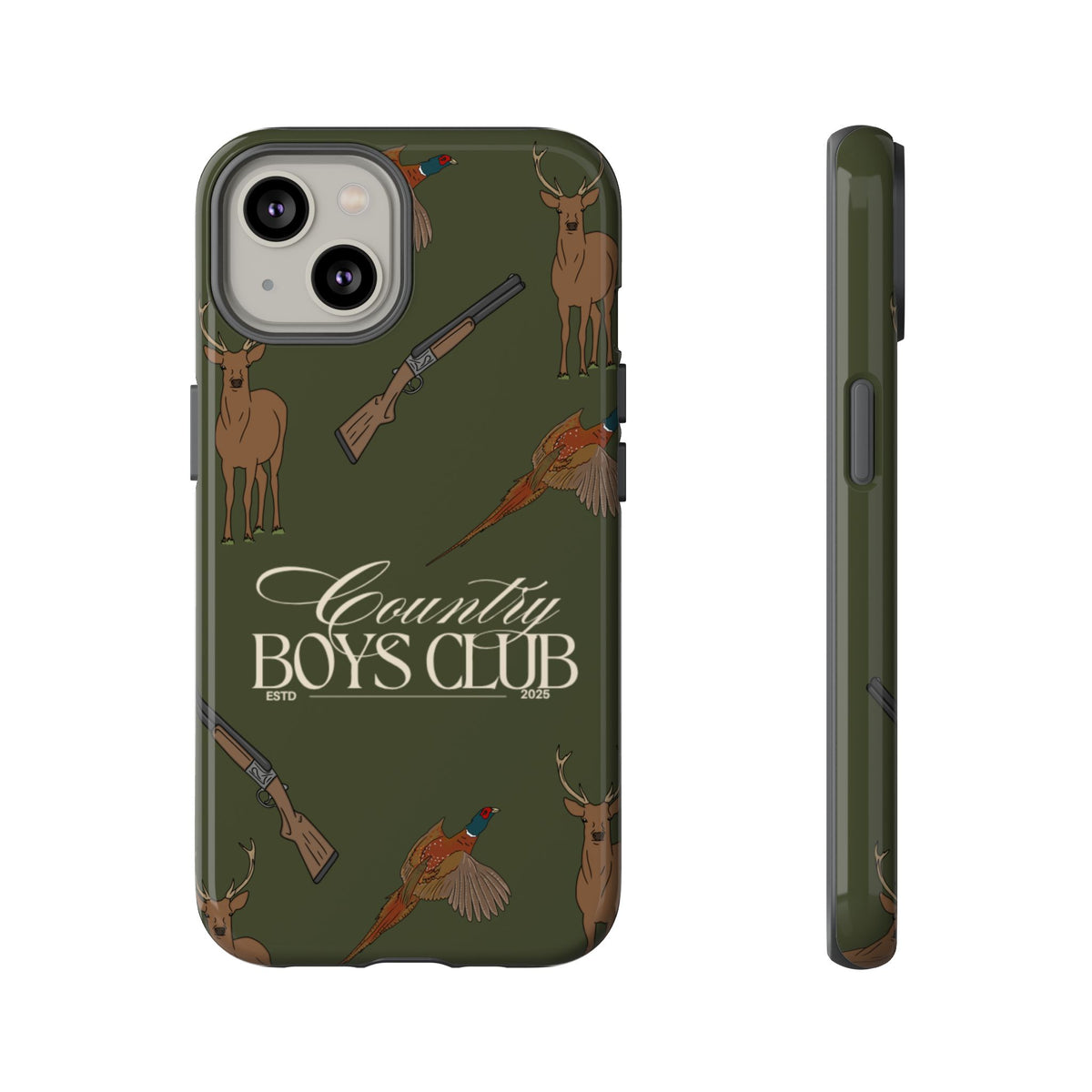 Forest Green Boys Love Guns Case  | CGC x Country Cases