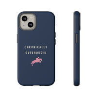 Navy & Pink "Chronically Overhorsed" Case