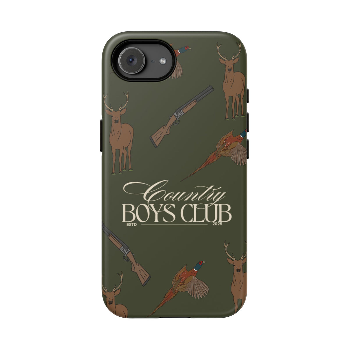Forest Green Boys Love Guns Case  | CGC x Country Cases