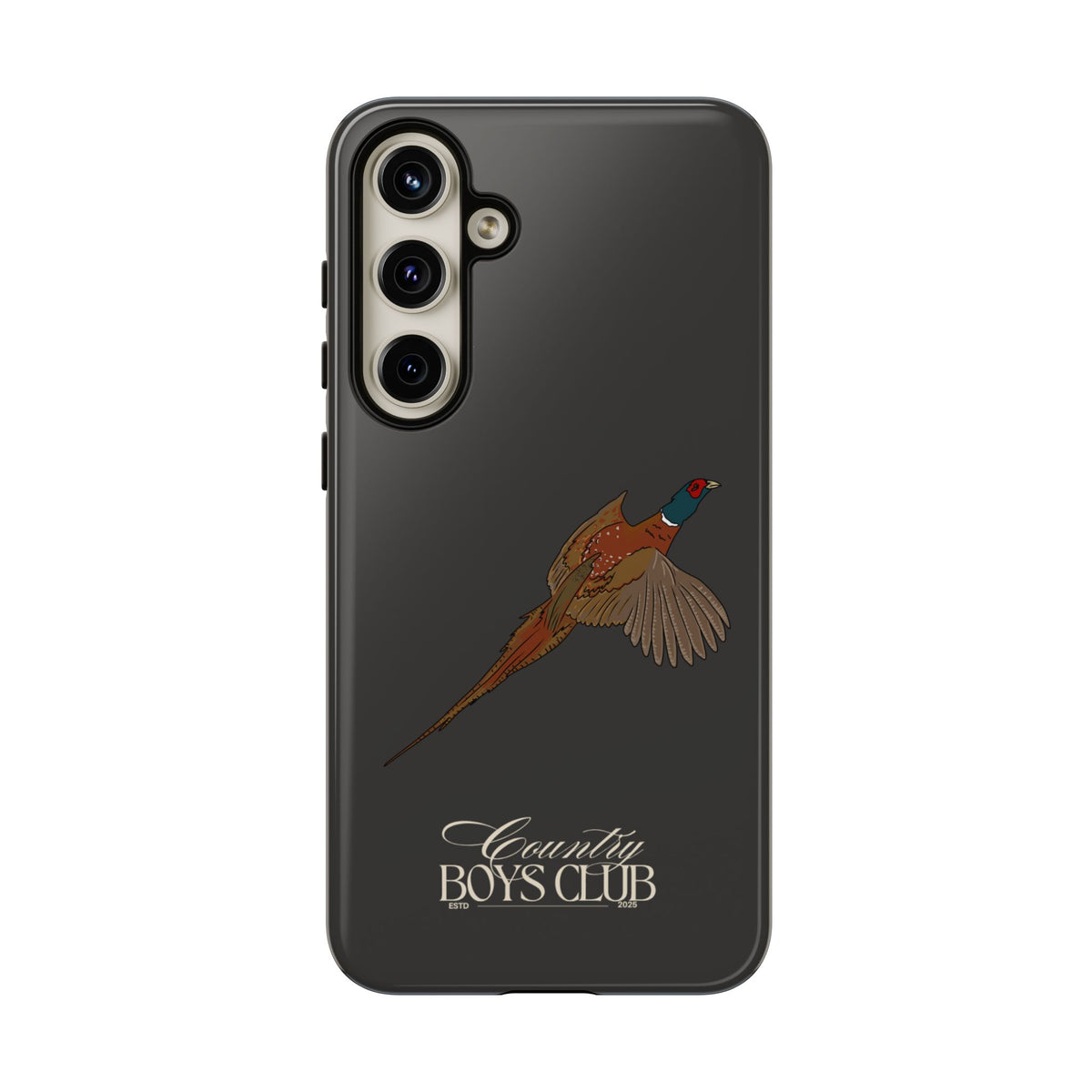Charcoal 'Country Boys Club Pheasant' Case  | CGC x Country Cases