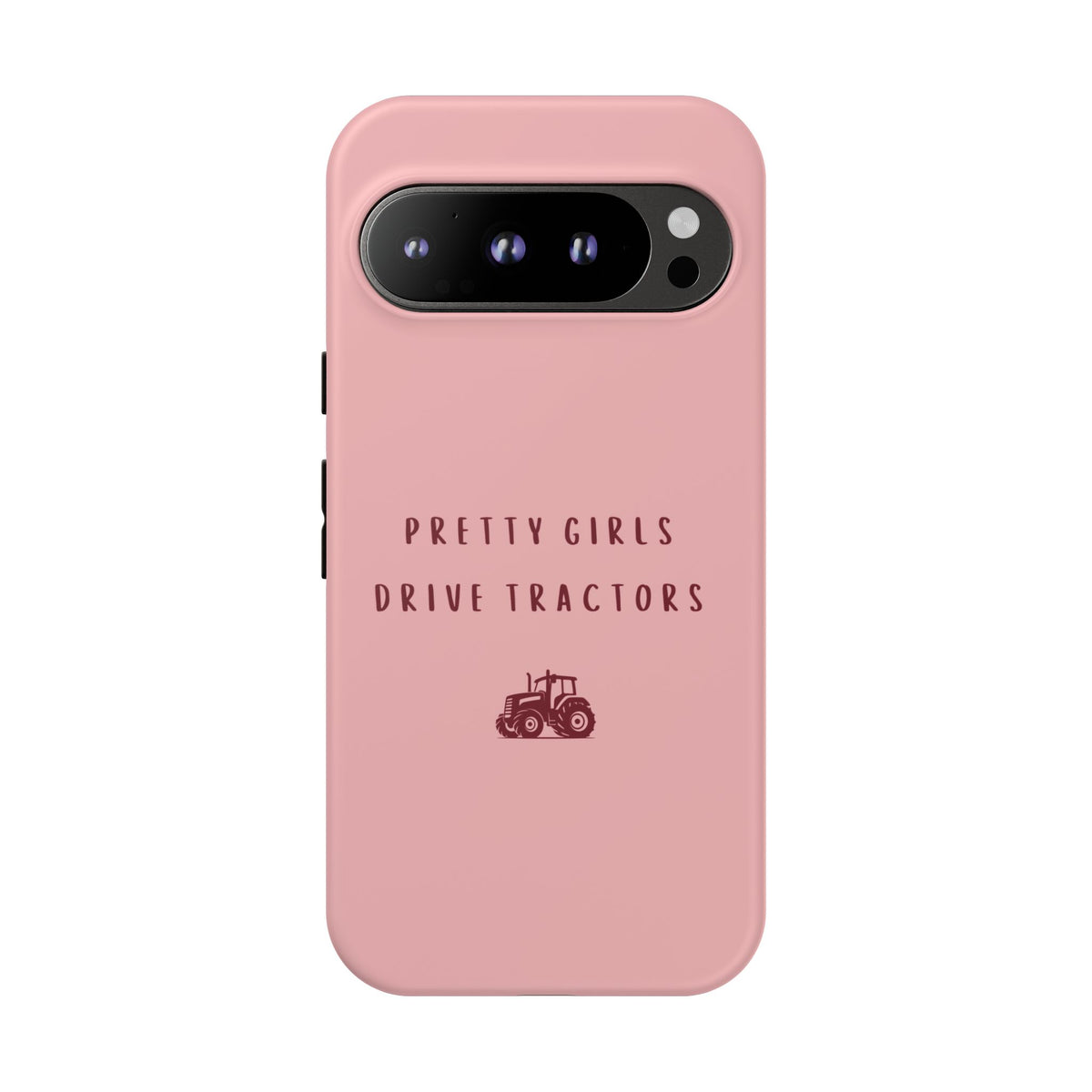 Pink & Burgundy 'Pretty Girls Drive Tractors' Case