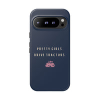 Navy & Pink 'Pretty Girls Drive Tractors' Case