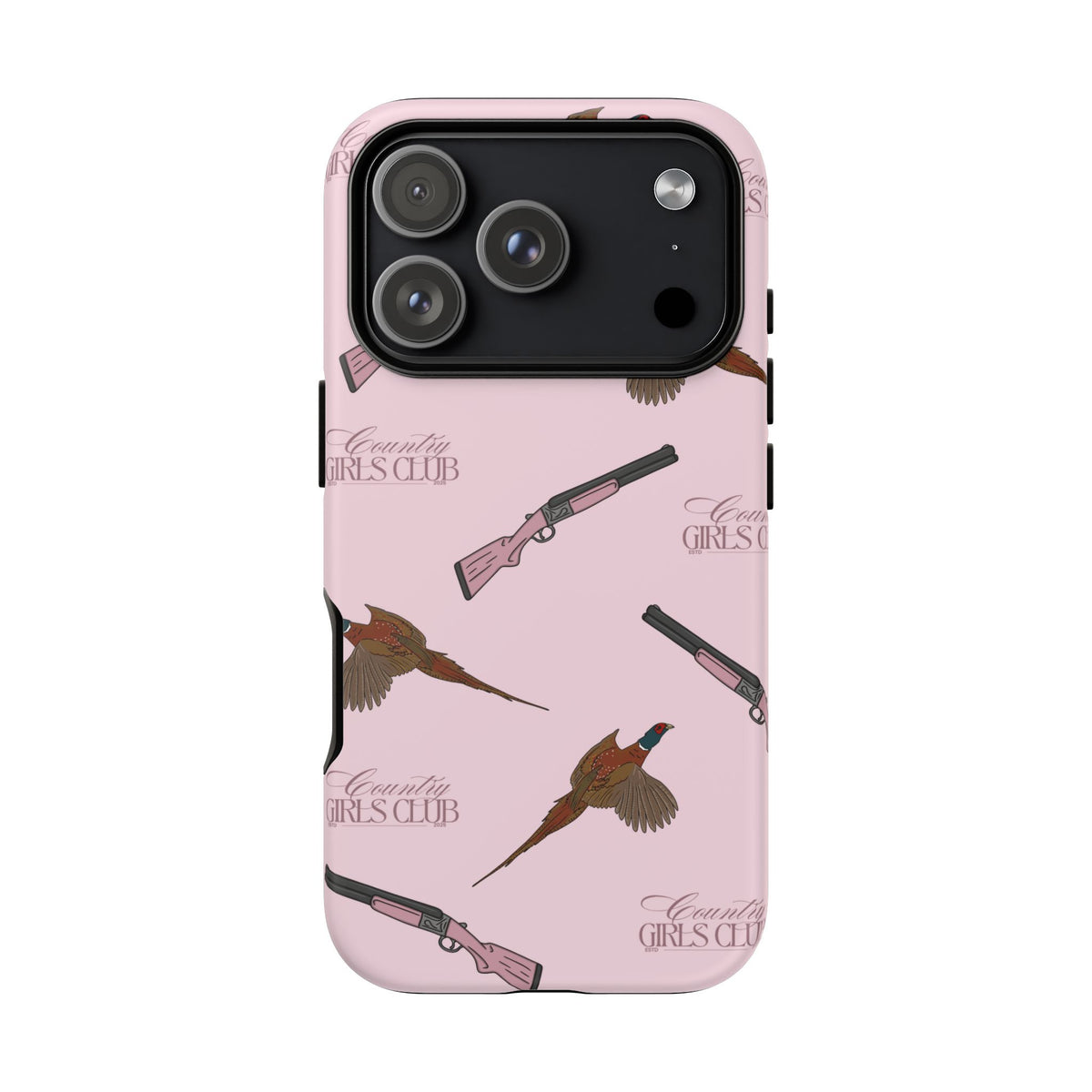 Pink 'Girls Pheasants & Shotguns' Case  | CGC x Country Cases