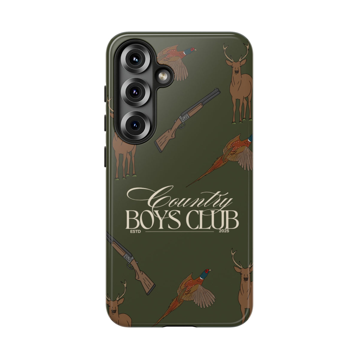 Forest Green Boys Love Guns Case  | CGC x Country Cases