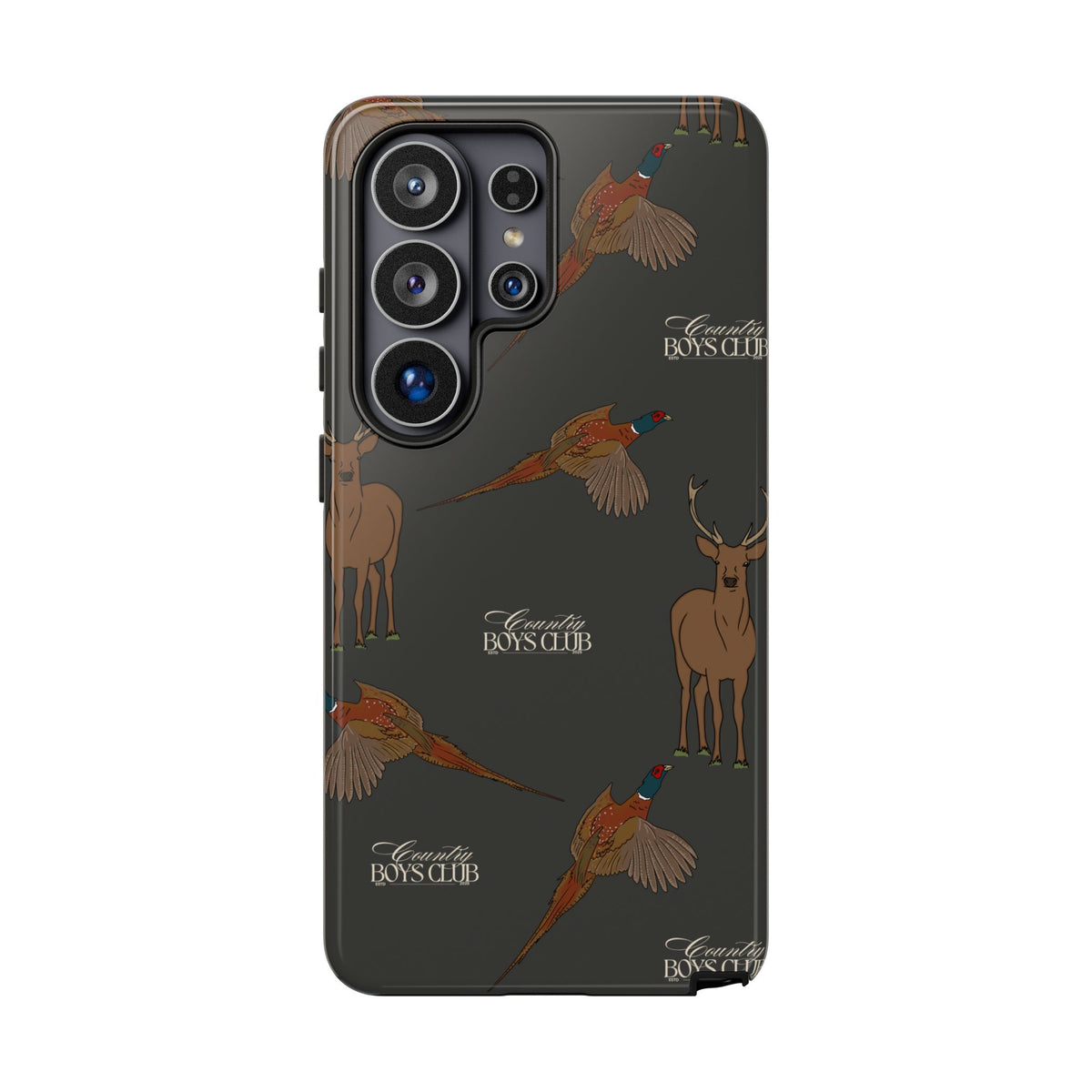 Charcoal 'Boys Stags & Pheasants' Case  | CBC x Country Cases