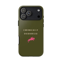 Green & Pink Chronically Overhorsed Case