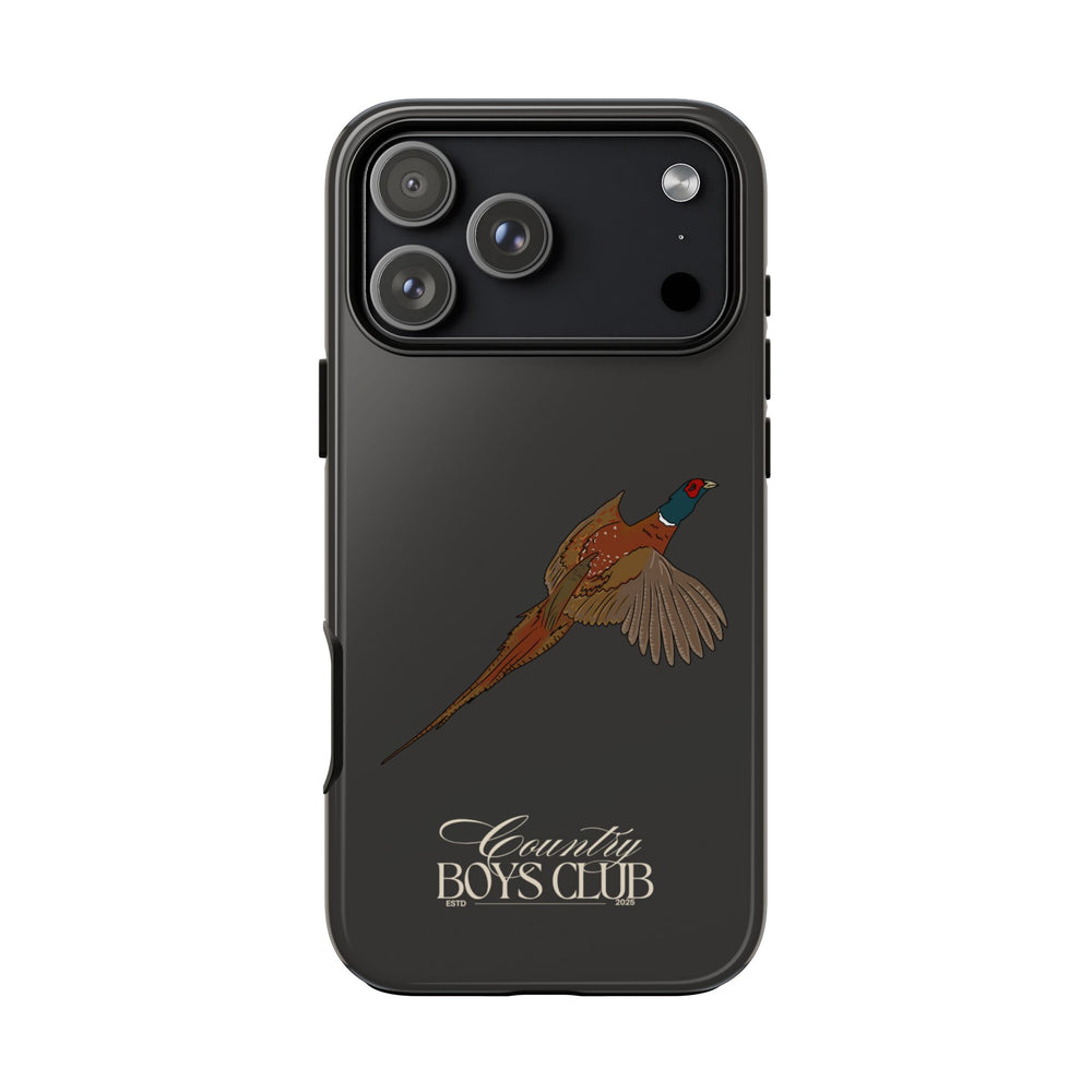Charcoal 'Country Boys Club Pheasant' Case  | CGC x Country Cases