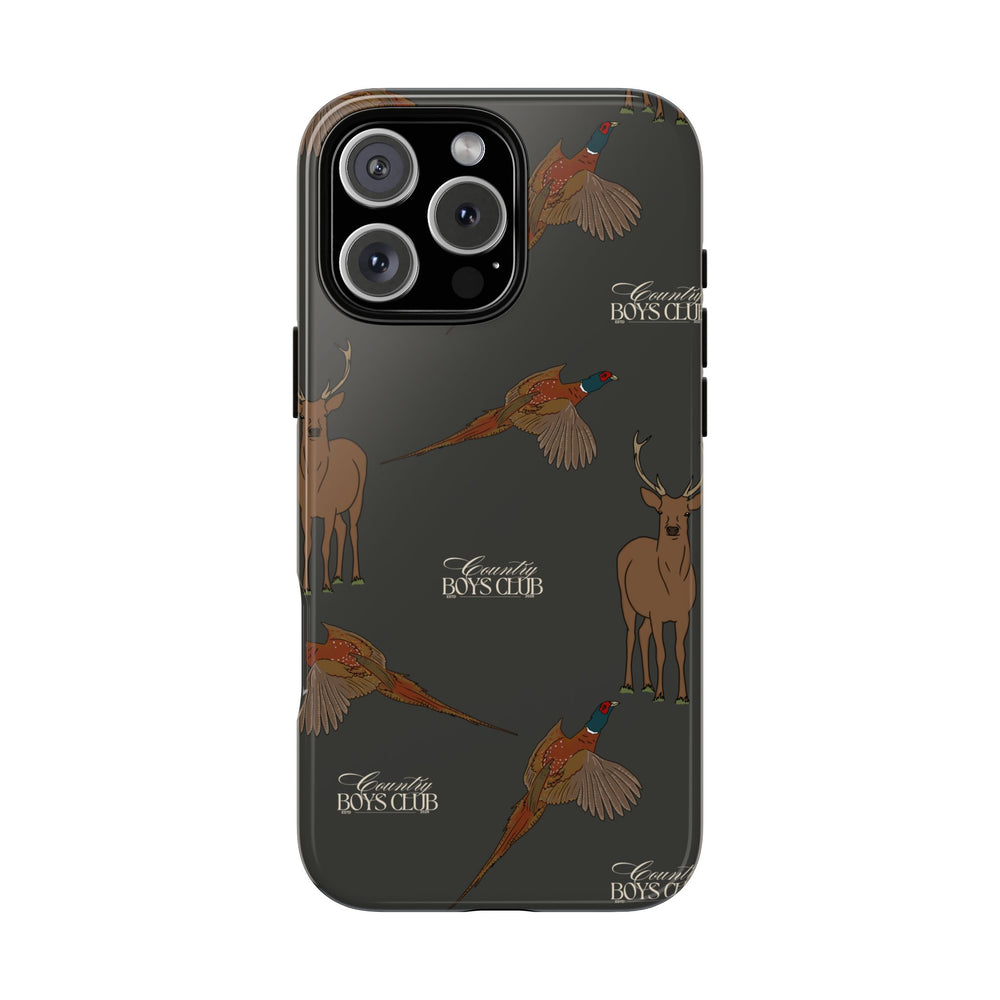 Charcoal 'Boys Stags & Pheasants' Case  | CBC x Country Cases