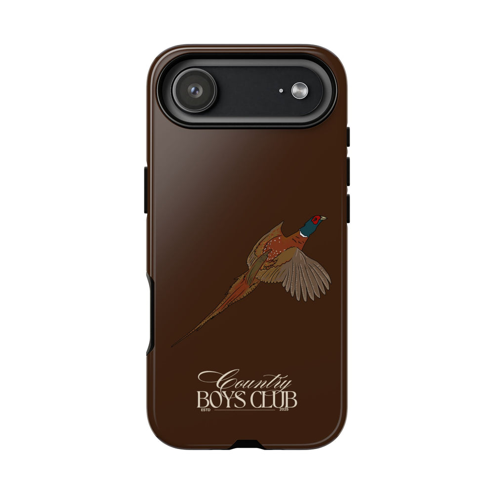 Chestnut Brown 'Country Boys Club Pheasant' Case  | CBC x Country Cases