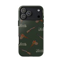 Field Green 'Boys Pheasants & Shotguns' Case  | CBC x Country Cases