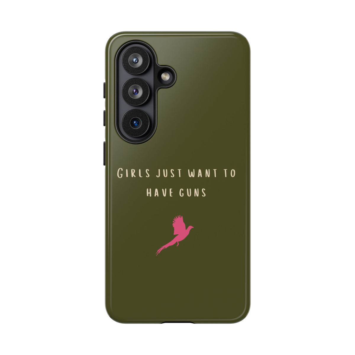 Green & Pink 'Girls Just Want To Have Guns' Case (Pheasant)
