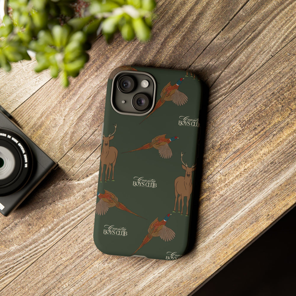 Field Green 'Boys Stags & Pheasants' Case  | CBC x Country Cases