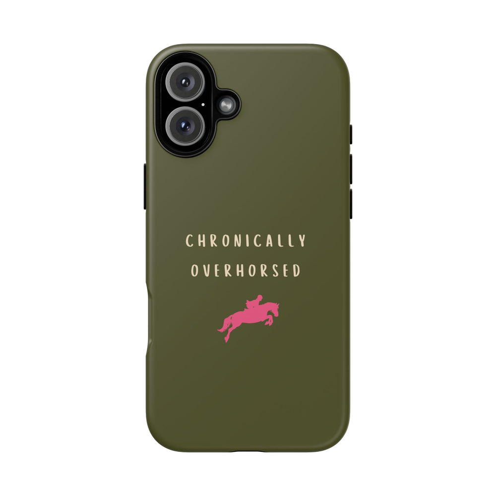 Green & Pink Chronically Overhorsed Case
