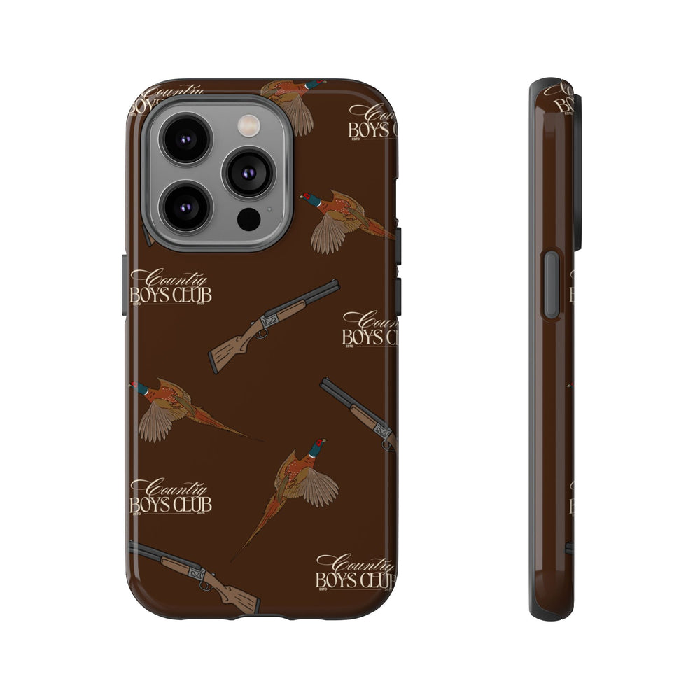 Chestnut Brown 'Boys Pheasants & Shotguns' Case  | CBC x Country Cases