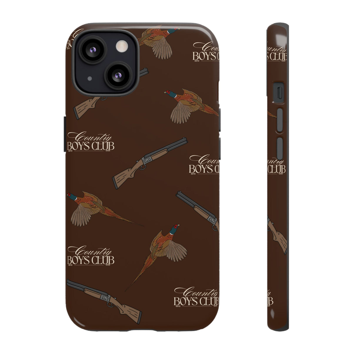 Chestnut Brown 'Boys Pheasants & Shotguns' Case  | CBC x Country Cases