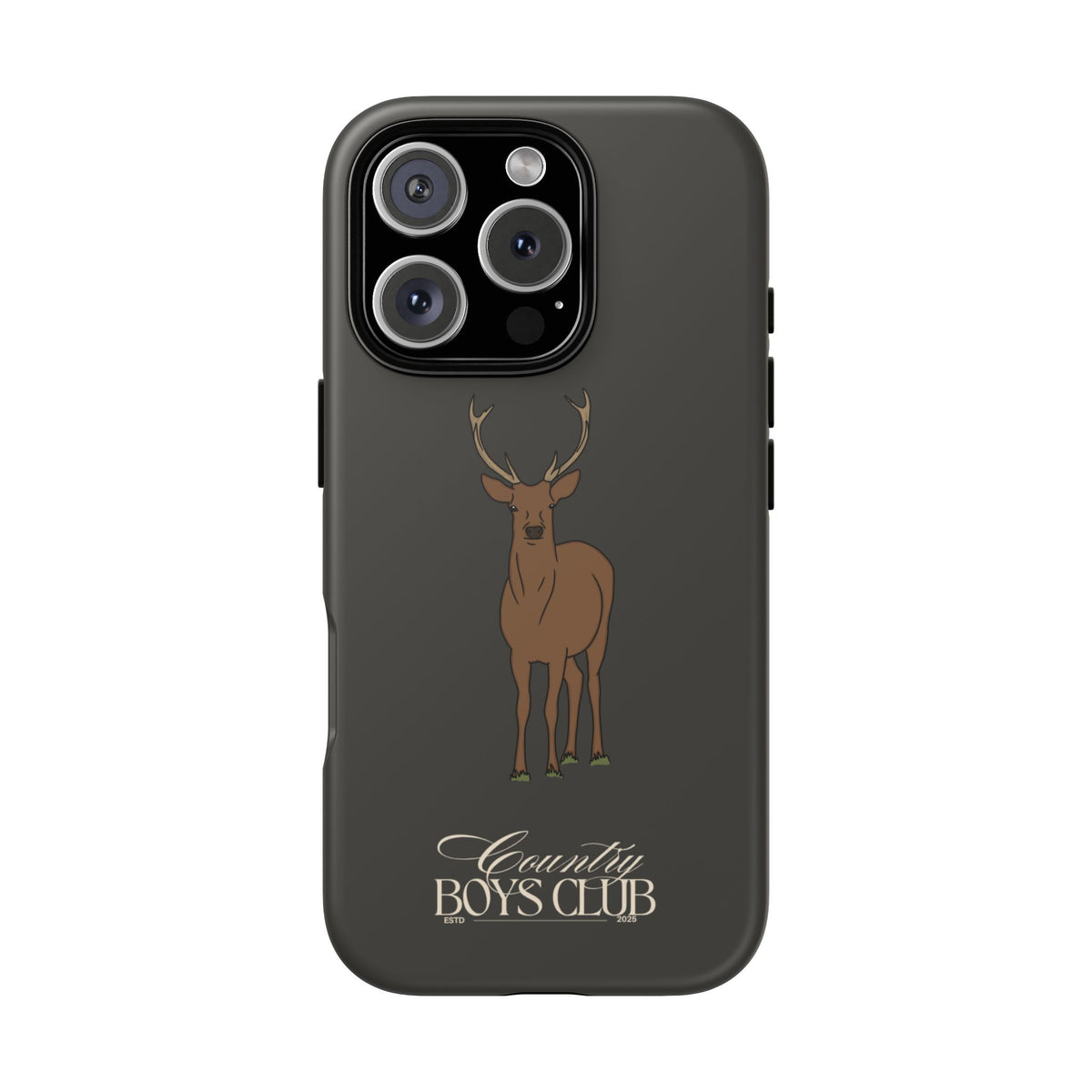 Charcoal 'Country Boys Club Stag' Case  | CGC x Country Cases