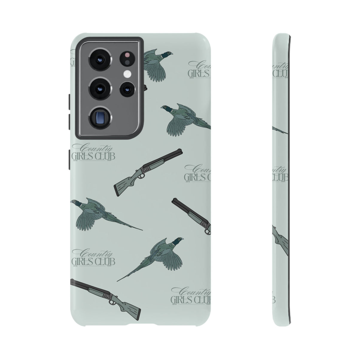 Blue 'Girls Pheasants & Shotguns' Case  | CGC x Country Cases