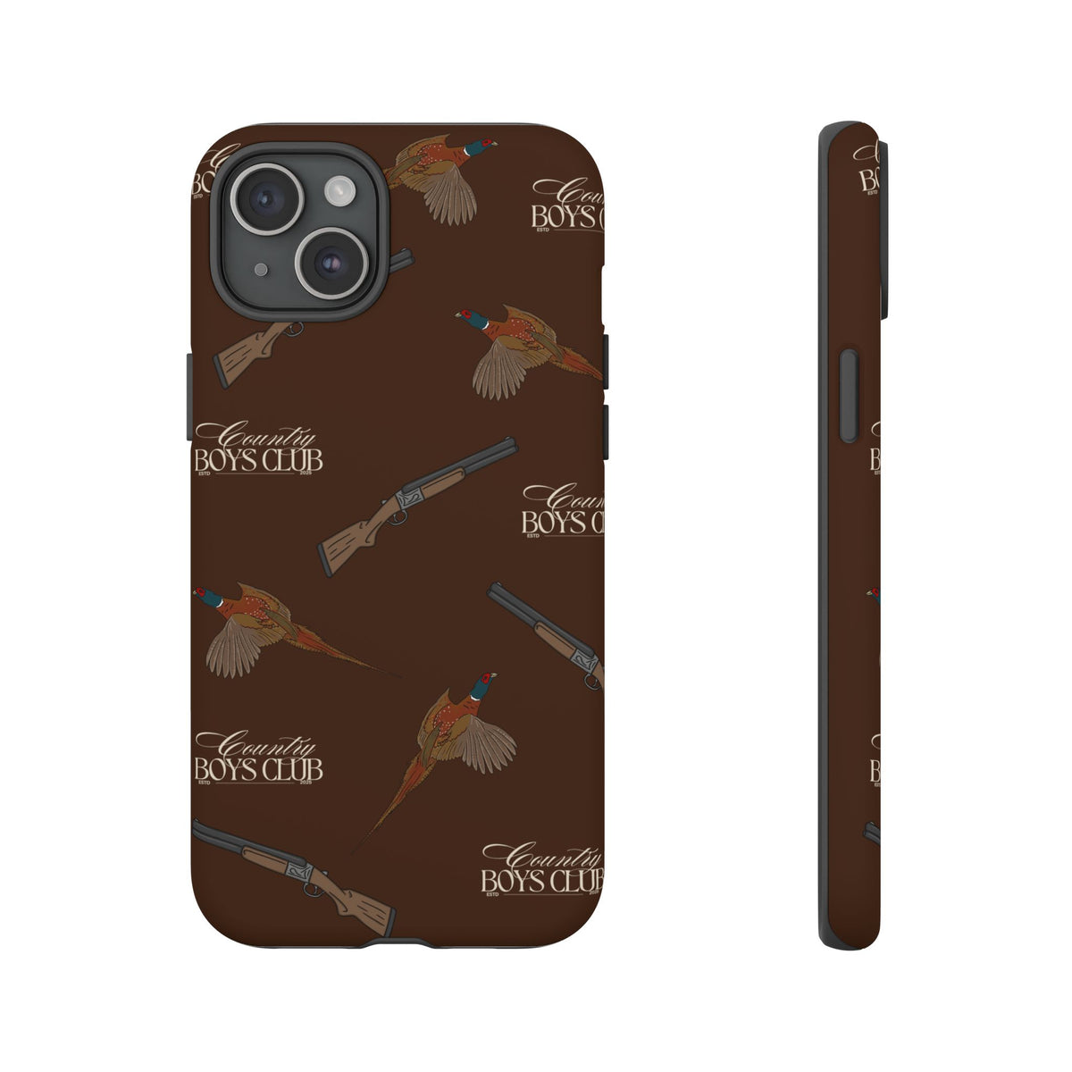 Chestnut Brown 'Boys Pheasants & Shotguns' Case  | CBC x Country Cases