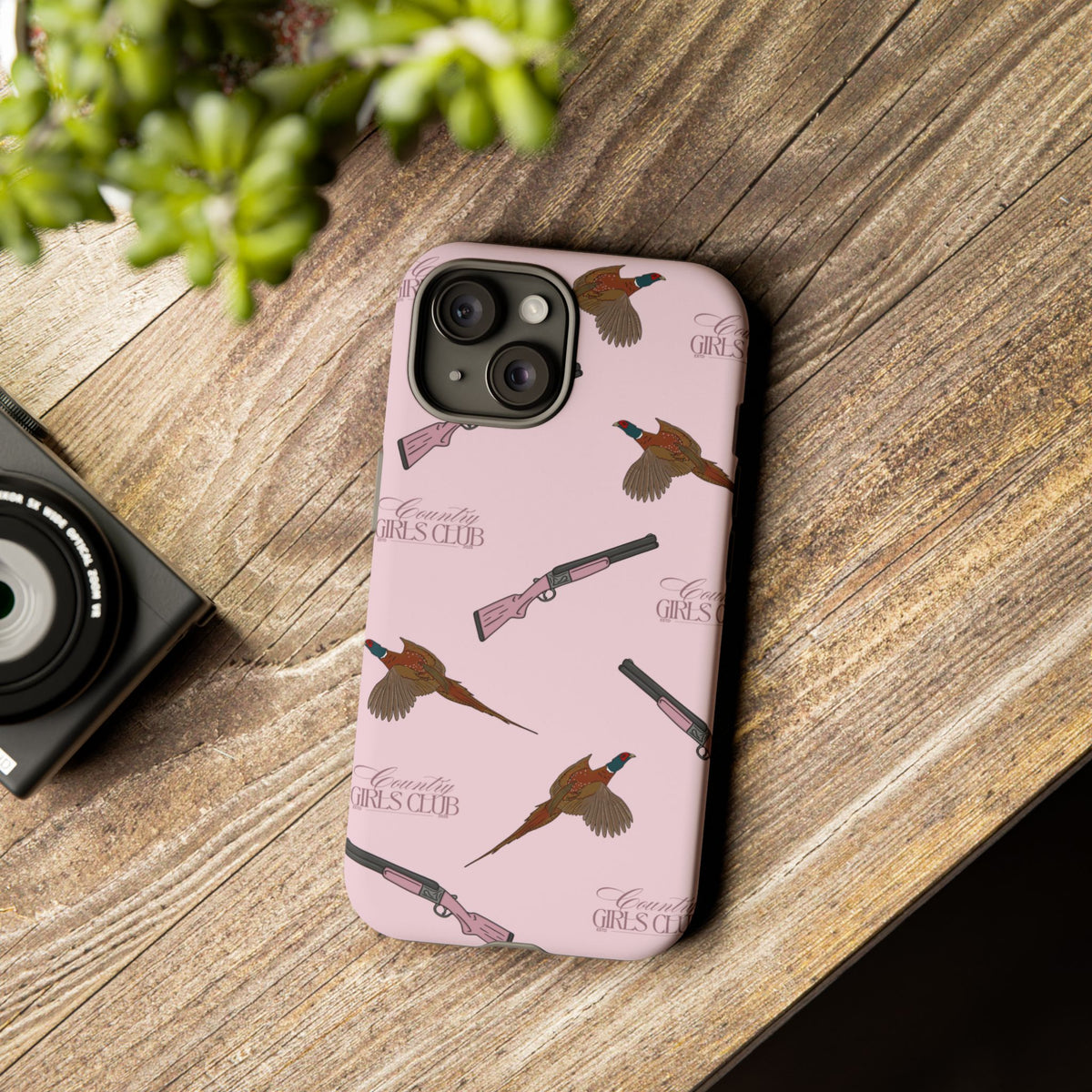 Pink 'Girls Pheasants & Shotguns' Case  | CGC x Country Cases