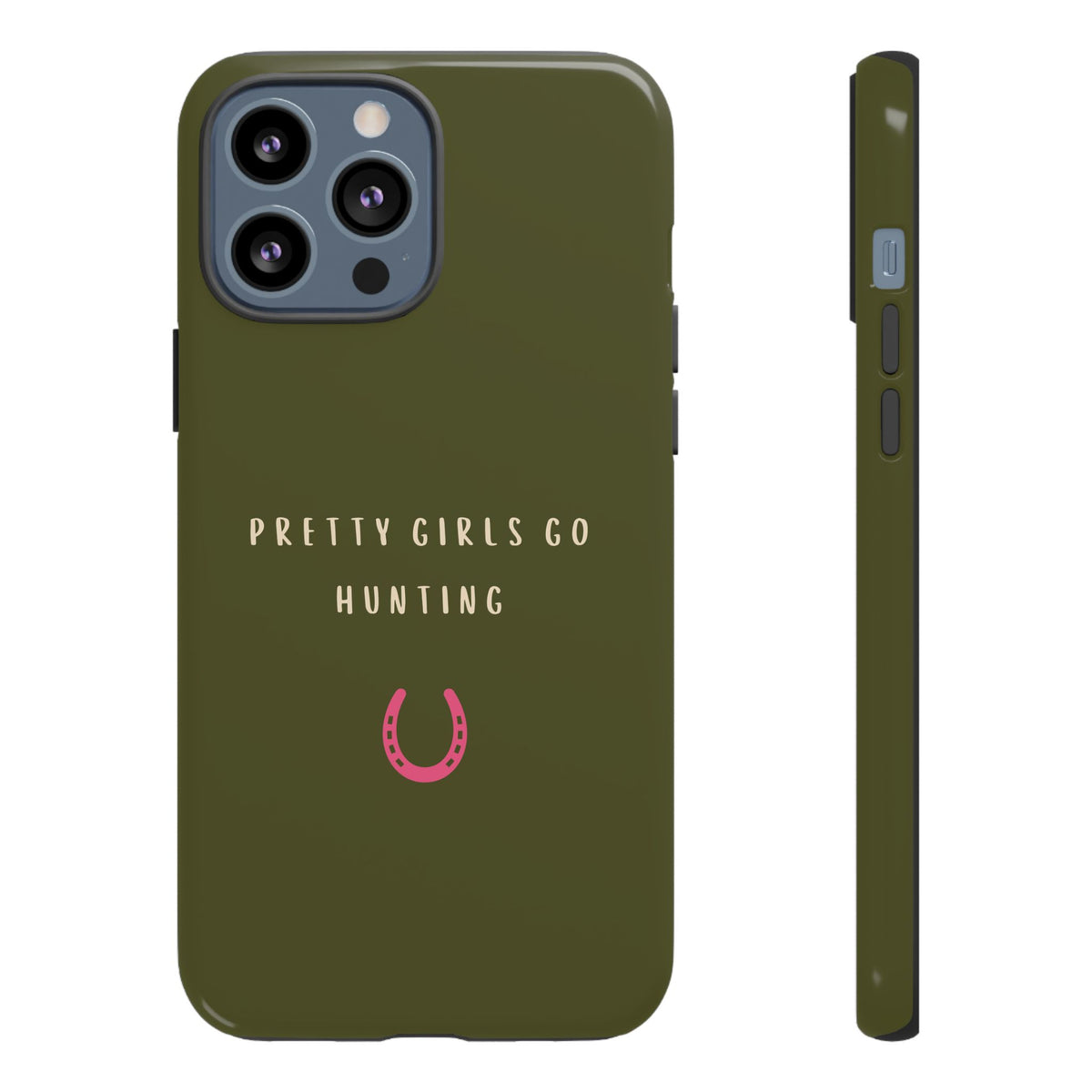 Green & Pink 'Pretty Girls Go Hunting' (Horse Shoe)