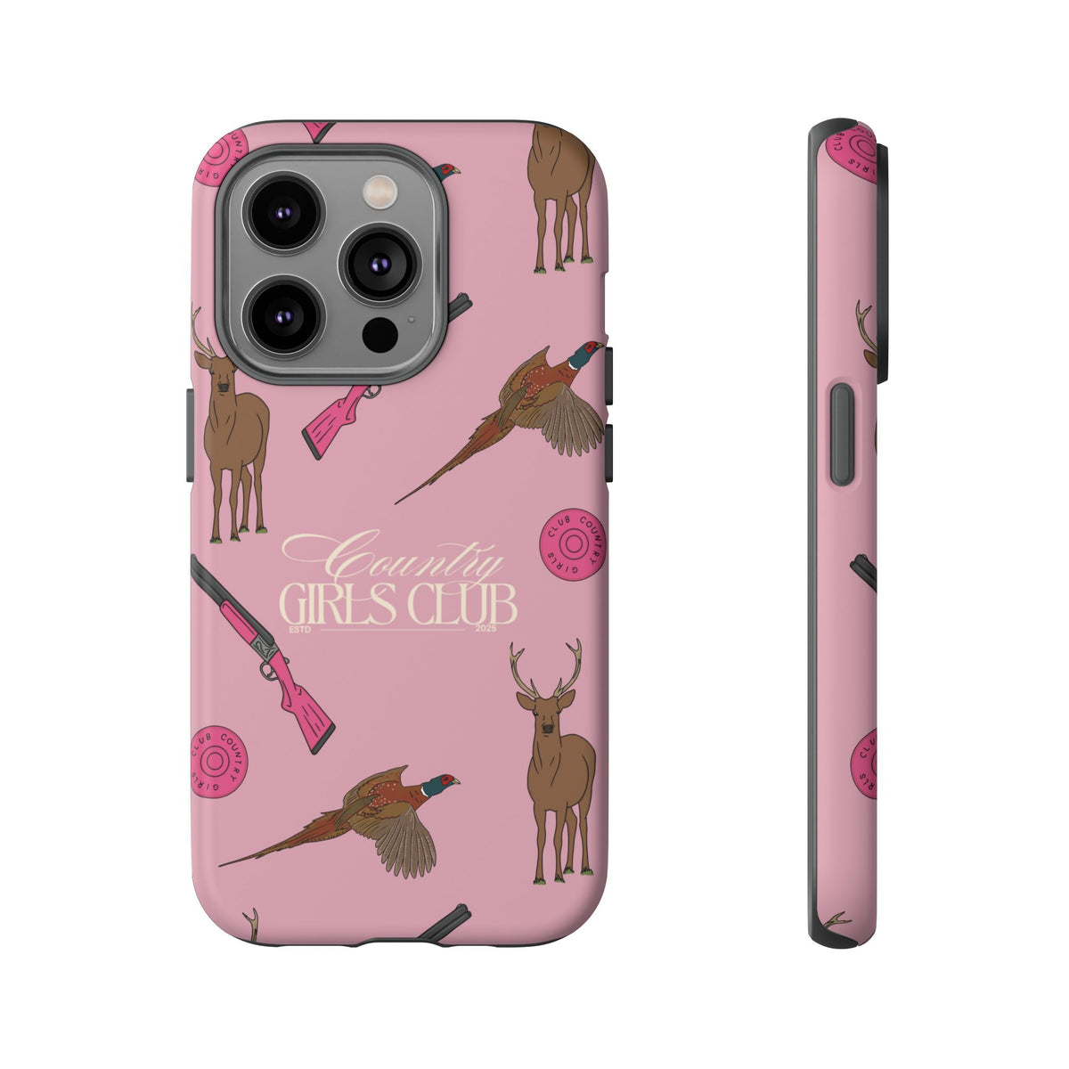 Dusty Pink 'Girls Love Guns' Case  | CGC x Country Cases