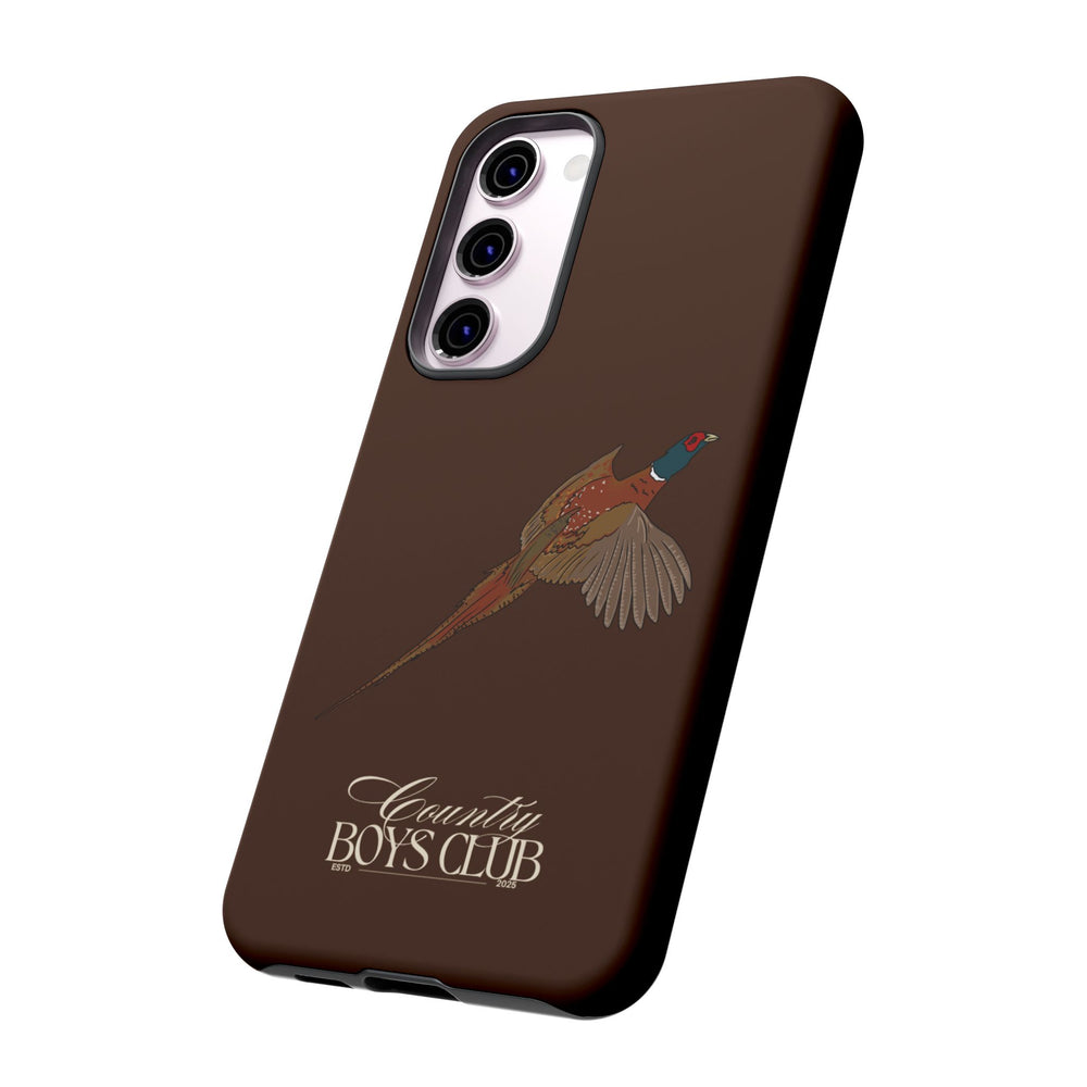 Chestnut Brown 'Country Boys Club Pheasant' Case  | CBC x Country Cases