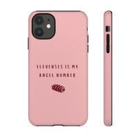 Pink & Burgundy 'Elevenses Is My Angel Number' Case