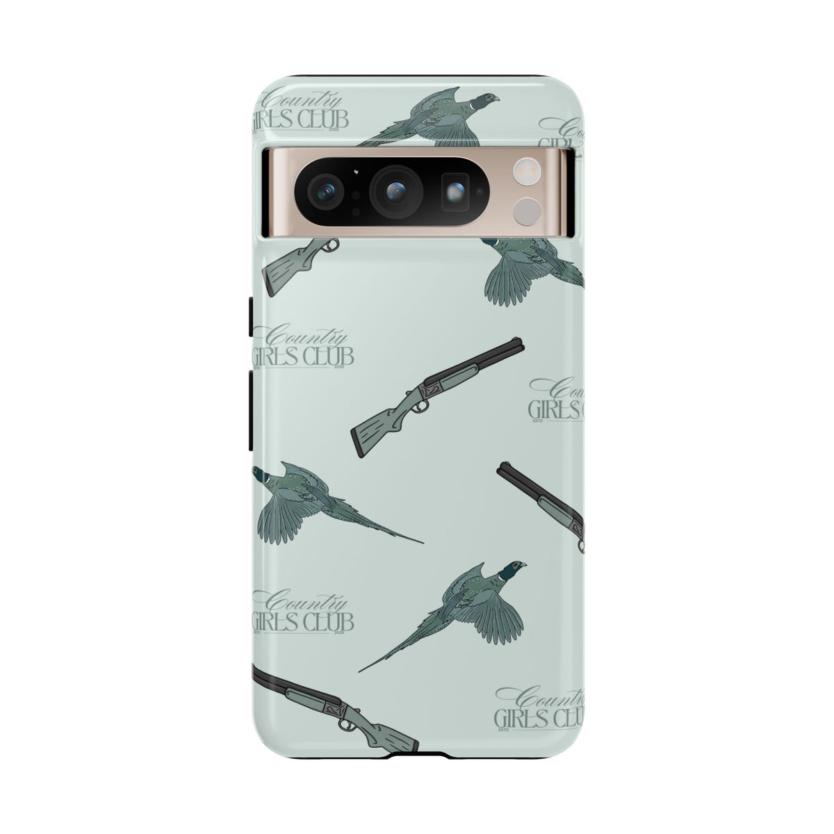 Blue 'Girls Pheasants & Shotguns' Case  | CGC x Country Cases