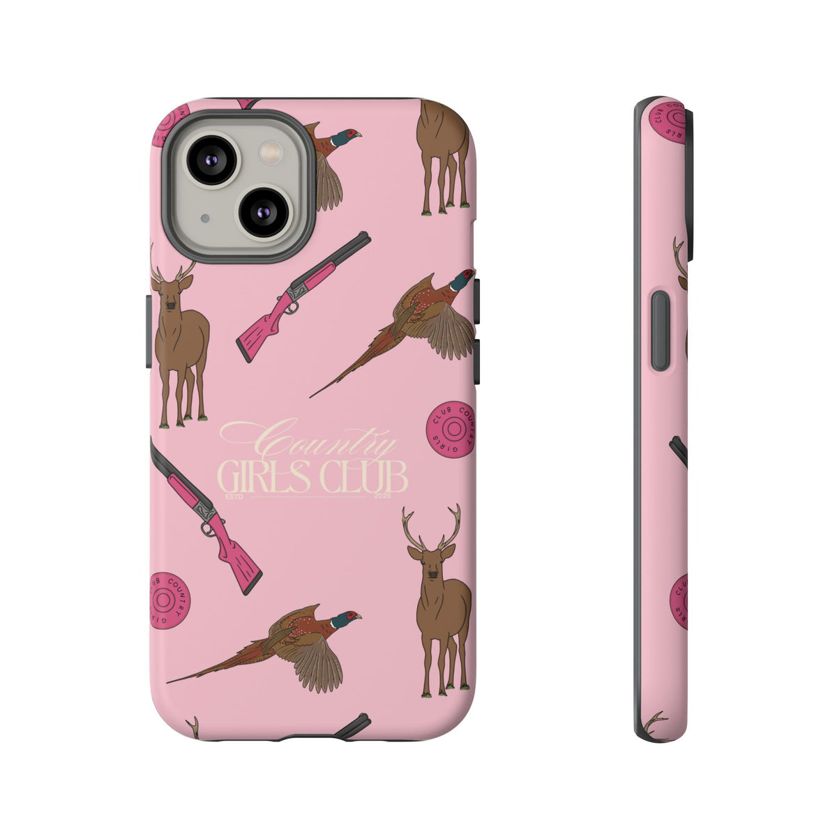 Pale Pink Girls Love Guns Case  | CGC x Country Cases