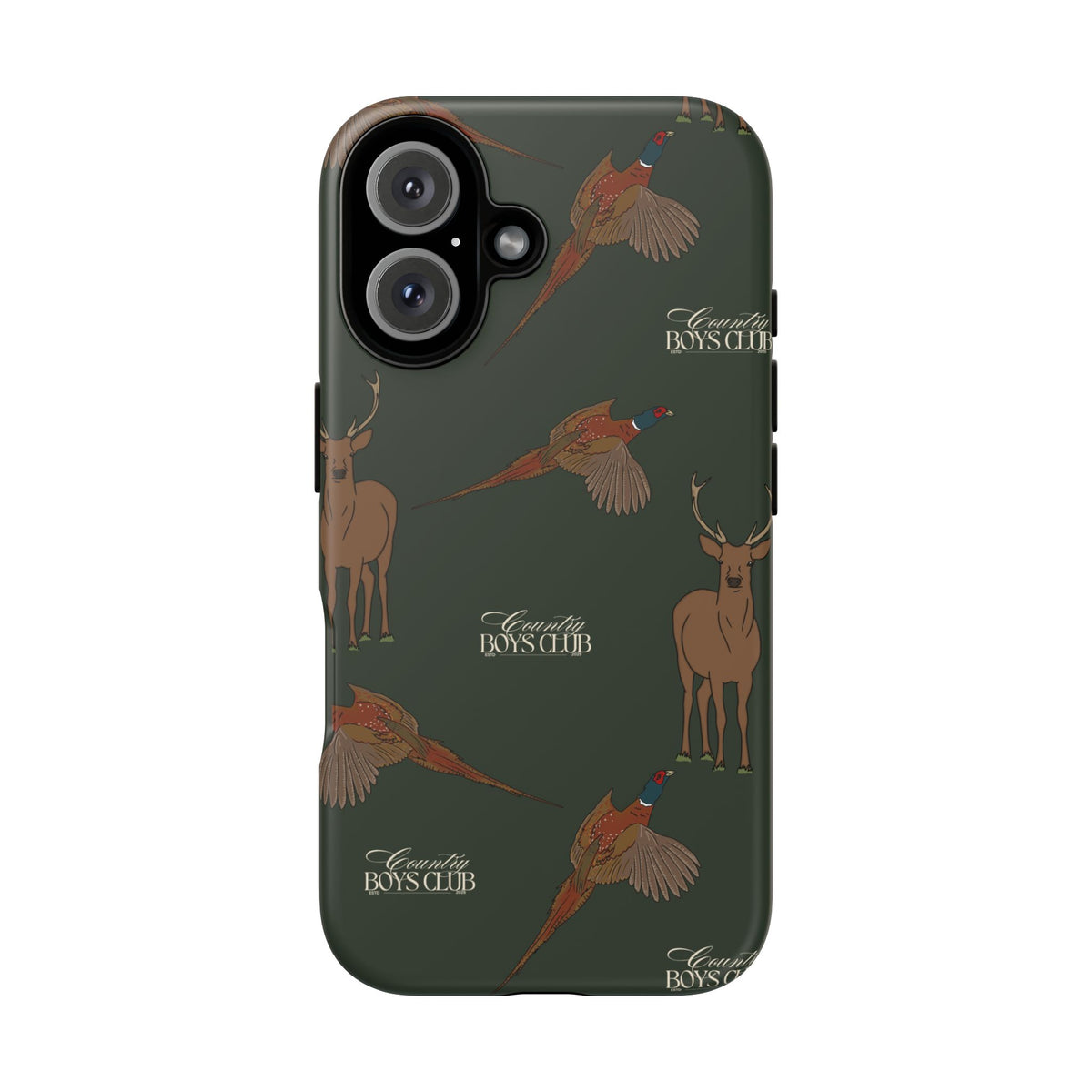 Field Green 'Boys Stags & Pheasants' Case  | CBC x Country Cases