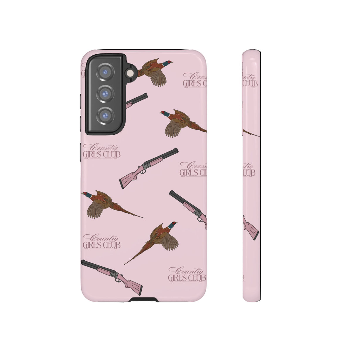 Pink 'Girls Pheasants & Shotguns' Case  | CGC x Country Cases