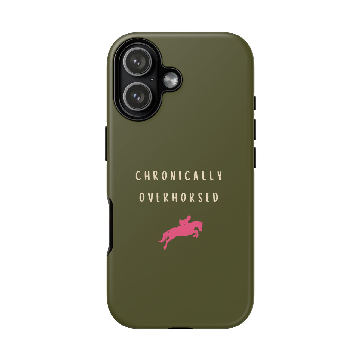 Green & Pink Chronically Overhorsed Case