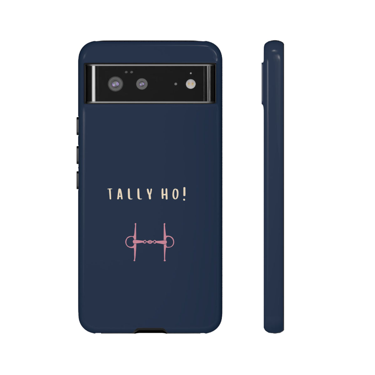 Navy & Pink 'Tally Ho!' (Snaffle)